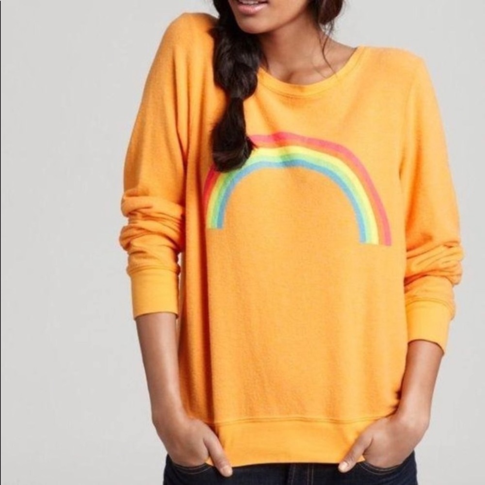 Wildfox‎ : over the rainbow pullover